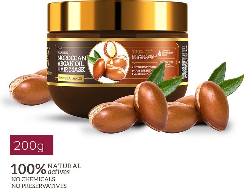 KHADI NATURAL Moroccan Argan Hair Mask  (200 g)