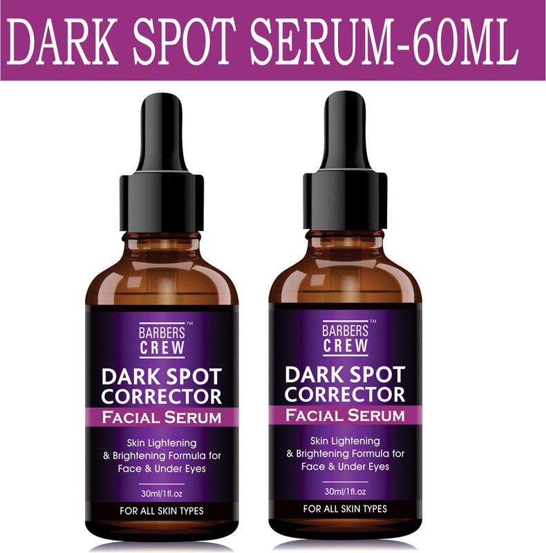 Barbers Crew Dark Spot Remover Serum| Brightening & Lightening | Pimple Marks-30ml-2-Bottle-  (60)