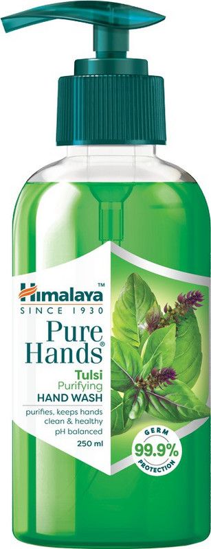 HIMALAYA Pure Hands Tulsi Purifying Hand Wash Pump Dispenser  (250 ml)