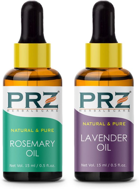 PRZ Combo of Rosemary Oil and lavender Essential oil ( Each 15ml )  (15 ml)