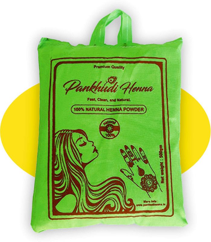 Pankhudi body art quality henna powder - 500Gm  (500 g)