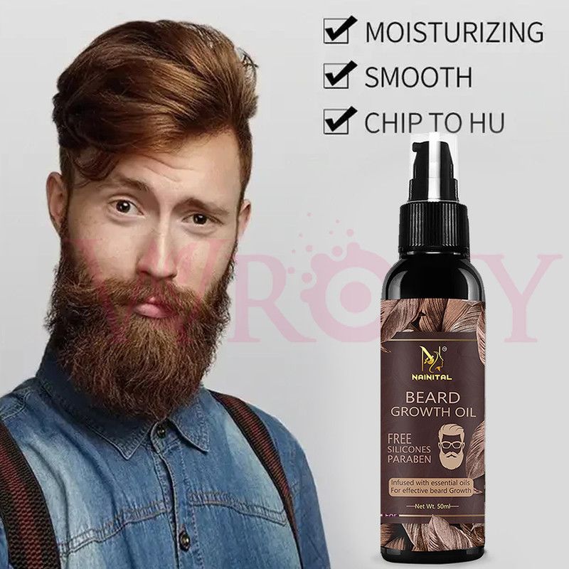 NAINITAL Organics 7X Beard Growth Oil |Lavender| Blend of 10 Natural Oils| Hair Oil  (50 ml)