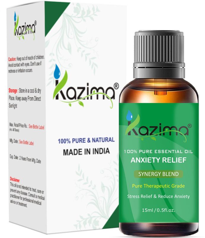 KAZIMA ANXIETY RELIEF BLEND ESSENTIAL Oil (15ml) Pure Therapeutic Grade  (15 ml)