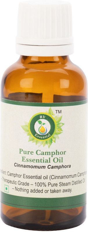 R V Essential Pure Camphor Essential Oil 50ml- Cinnamomum Camphora (100% Pure and Natural Steam Distilled)  (50 ml)