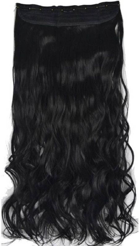 VIVIAN Jet Black Clip in Curly Hair Extension