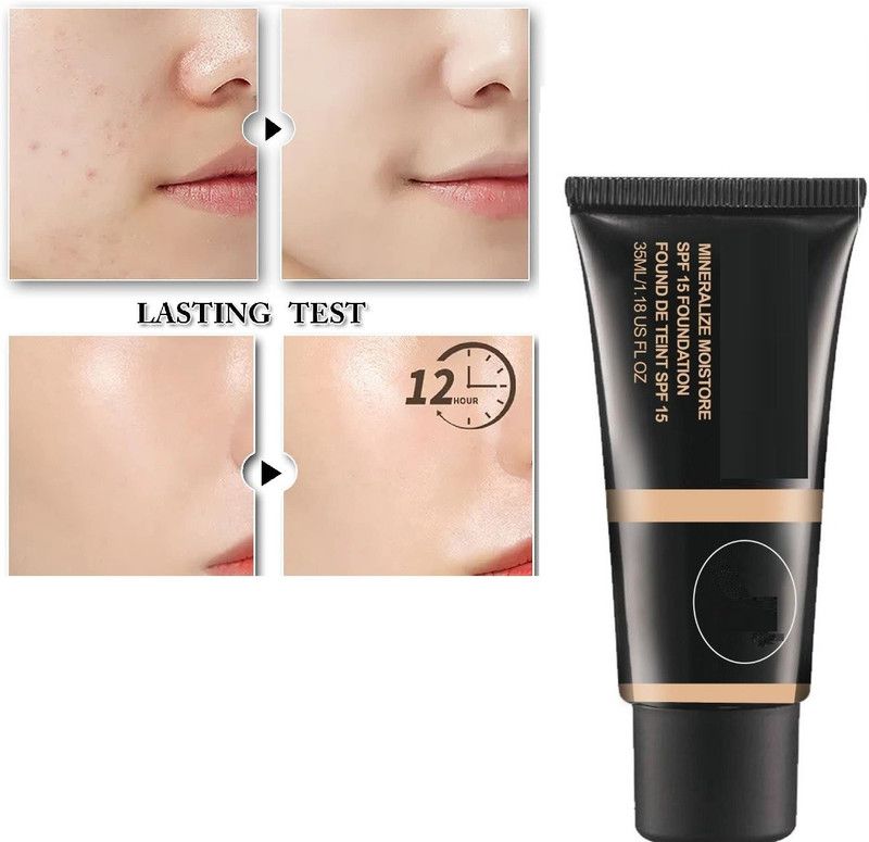 BLUEMERMAID Full Coverage Liquid Foundation Makeup Foundation  (IVORY, 35 ml)