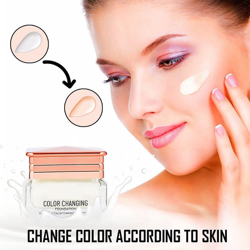 GULGLOW ONE STEP MATTE MAKEUP BASE COLOR CHANGING FACE FOUNDATION Foundation  (WHITE, 20 g)