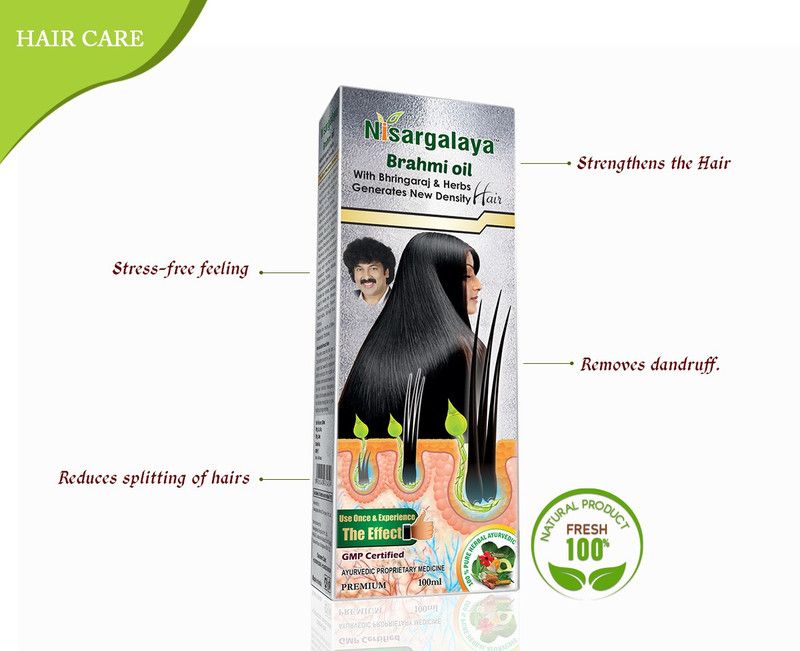 Nisargalaya Brahmi Hair Oil  (100 ml)