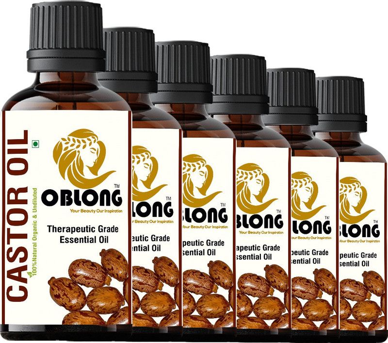 OBLONG PREMIUM QUALITY 100% ORGANIC CASTOR OIL 6 BOTTLE(S) OF 10ML  (60 ml)