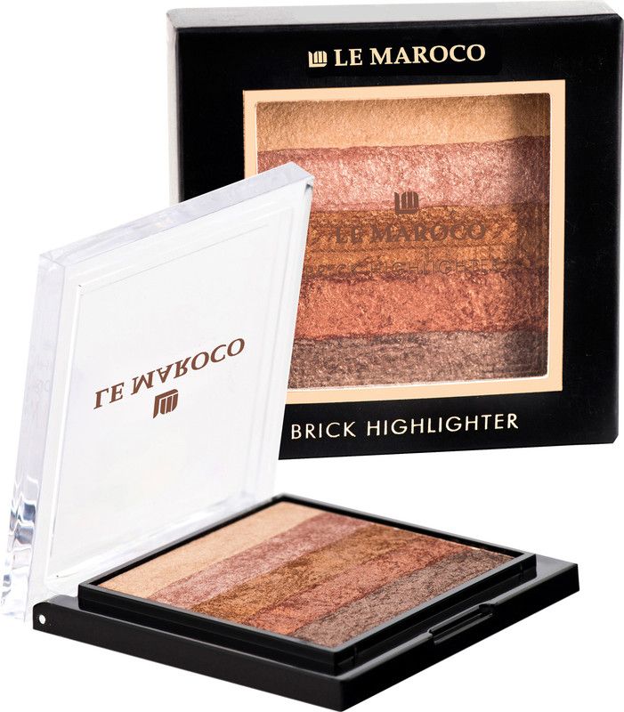 Le Maroco Instant Shimmer brick highlighter-001  (Multicolor)