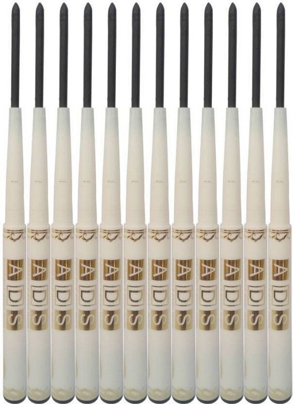 ADS Eyeliner Pencil Pack of 12 6 g  (Black)