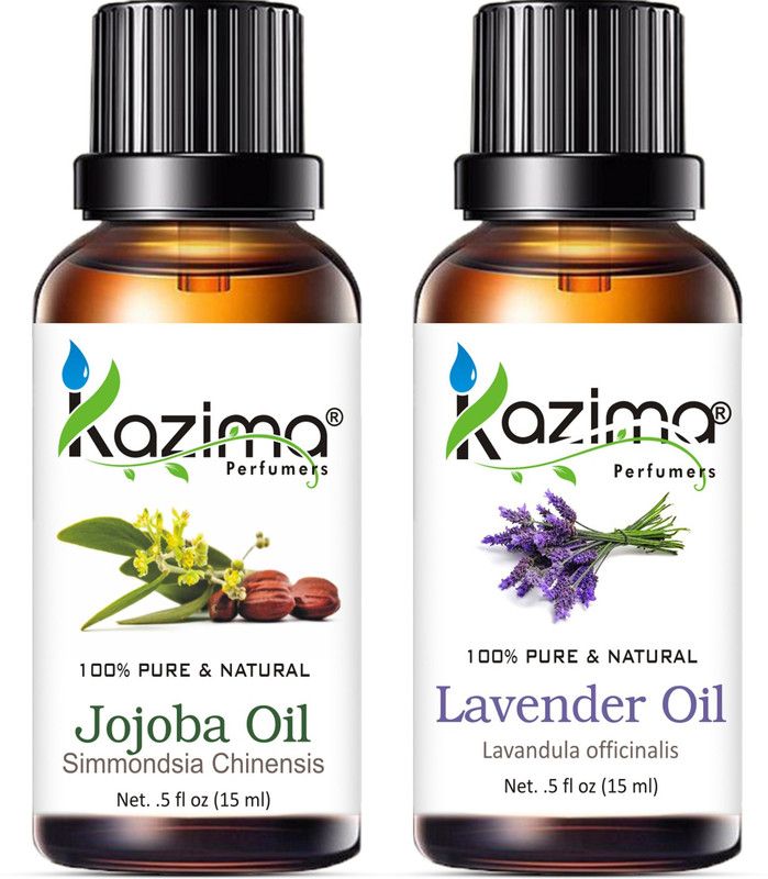 KAZIMA Jojoba Carrier Oil and Lavender Essential Oil (Each 15ML )  (15 ml)