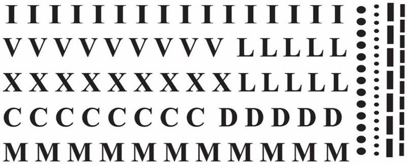 voorkoms Roman Number Tattoo Men Women Waterproof Temporary Body Tattoo  (Roman Number Tattoo)