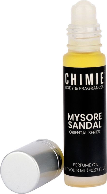CHIMIE Mysore Sandal Perfume Oil (Roll On) | Oriental Series Floral Attar  (Sandalwood)