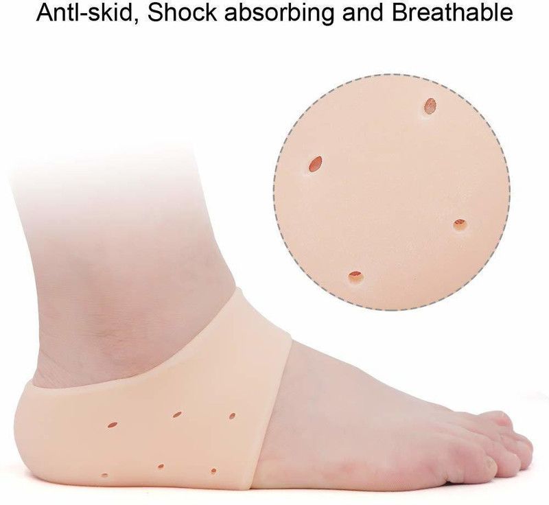 Onlinch Anti Heel Silicone Heel Anti Crack Vented Moisturizing Silicone Gel  (Pack Of 1)