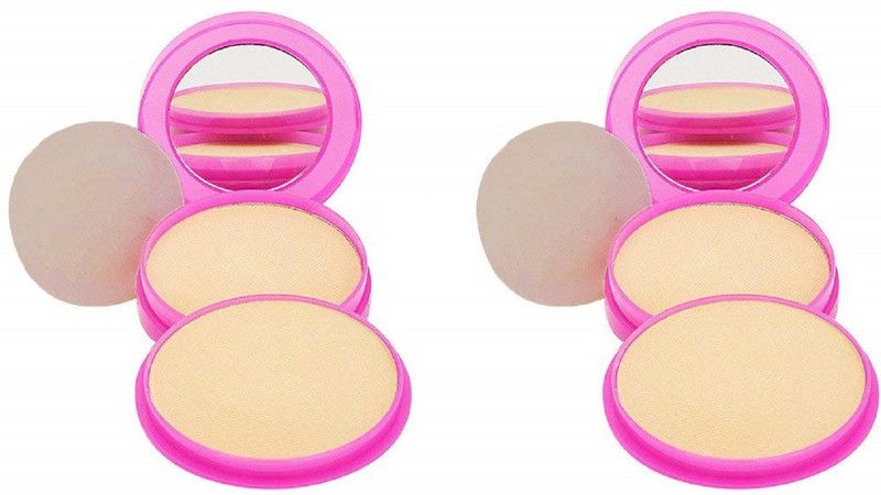 SWIPA Perfect Coverage 2in1 Compact Powder Compactr Set Of-2 Compact  (Beige, 60 g)