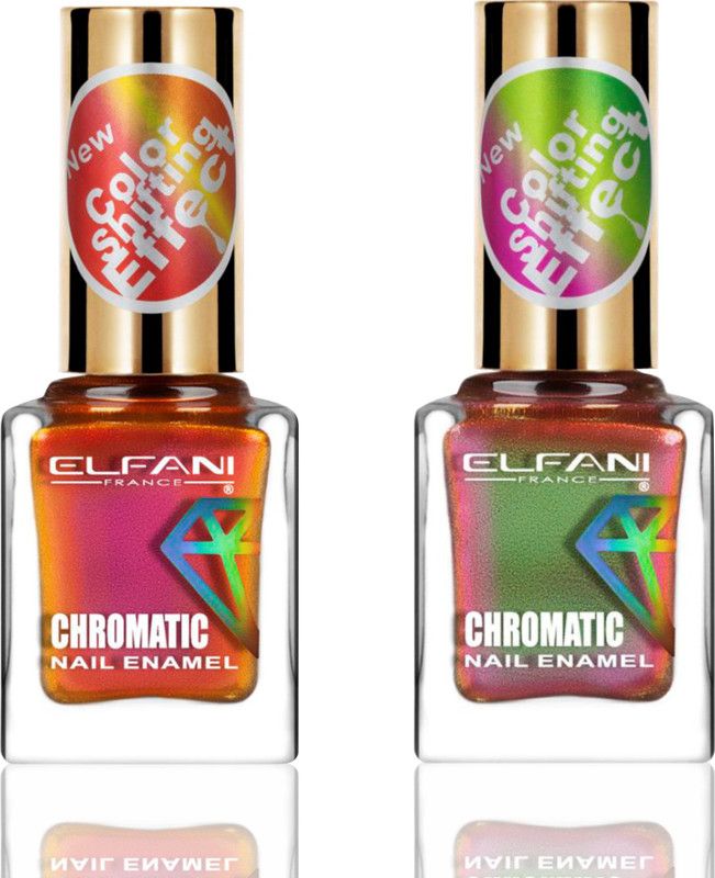 Elfani Multichrome combo Pack Spectrum Red, Caribbean Rainbow  (Pack of 2)