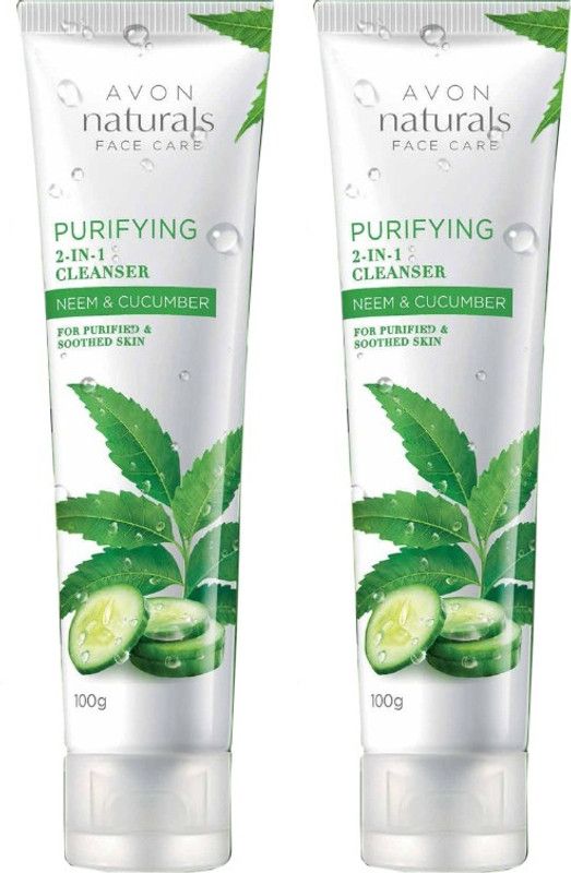 AVON Naturals Neem & Cucumber Cleanser (set of 2)  (200 g)