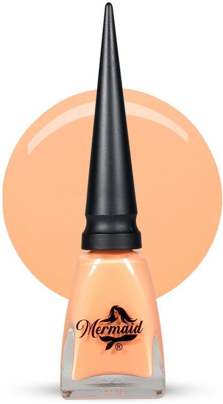 Mermaid 38 Peach Paper Nail Polish for Glossy Finish With Long Lasting & Quick Drying Formula 13ml Peach Paper