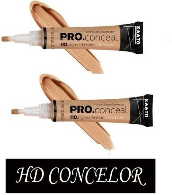 KAATO AD HD PRO CONCEALER BEIGE 8G(PACK OF 2), TOTAL 16G Concealer  (BEIGE, 16 g)