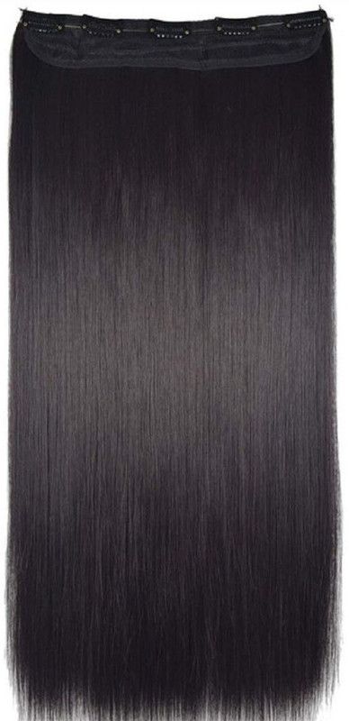 GaDinStylo 26-Inch 5 Clip Based Synthetic Fashion Extension / Wig / Black Hair Extension