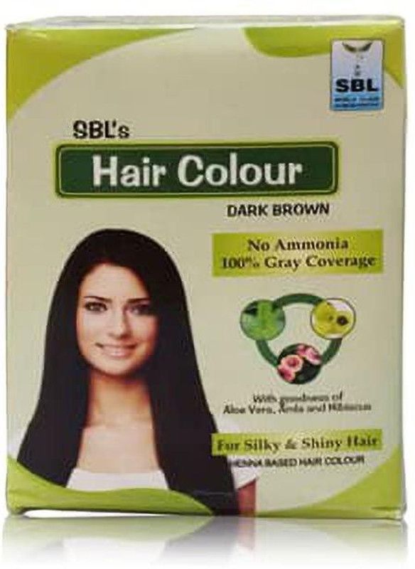 SBL HAIR COLOUR DARK BROWN PACK OF 12 , DARK BROWN