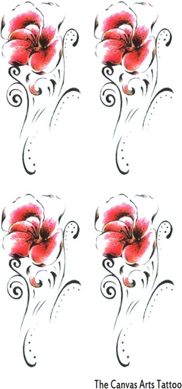 The Canvas Arts Dark Desire Honeymoon Tattoo (Hot & Sexy Tattoo)  (Flowers, Arts (4 Tattoo In a Sheet))
