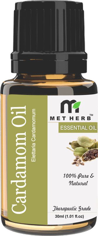 Metherb Cardamom Essential Oil, 100% Pure, Natural & Undiluted, in Glass Bottle  (30 ml)