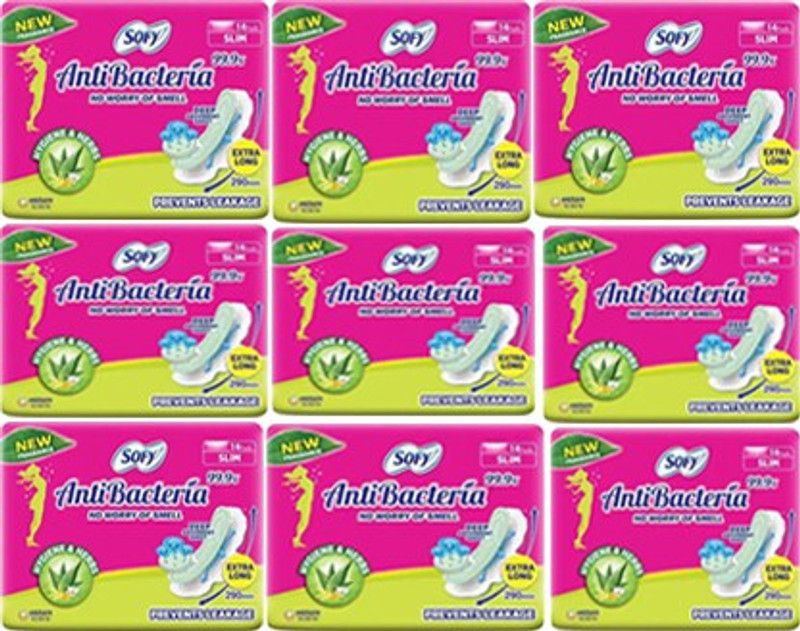 SOFY SAFY-126 Sanitary Pad  (Pack of 9)