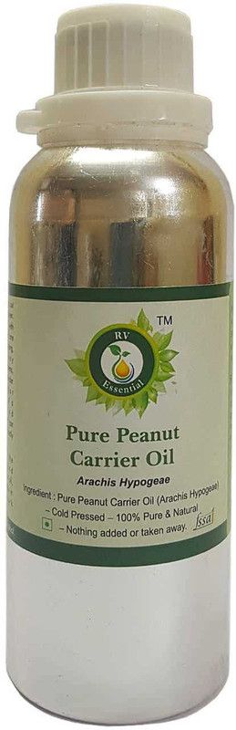 R V Essential Pure Peanut Carrier Oil 300ml- Arachis Hypogeae (100% Pure and Natural Cold Pressed)  (300 ml)