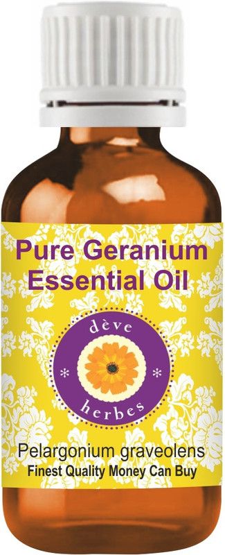 deve herbes Pure Geranium Essential Oil (Pelargonium graveolens) 100% Natural Therapeutic Grade Steam Distilled  (100 ml)