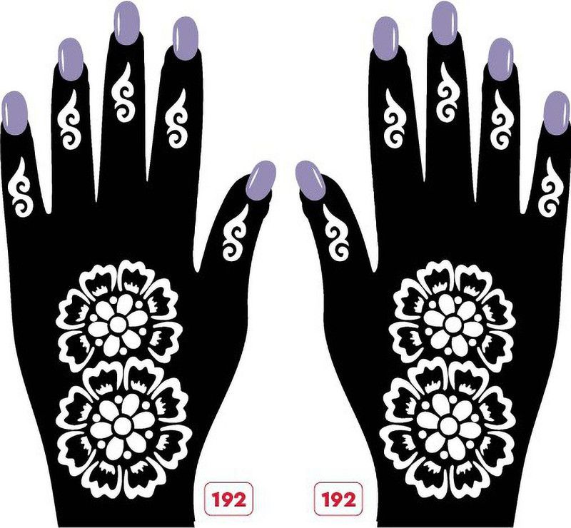 APCUTE Mehendi stencil reusable combo | Best for Girls, women and Kids  (Mehendi stencil reusable combo)