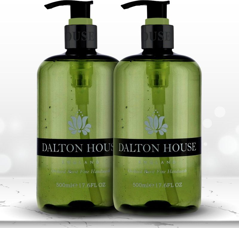 Xpel Marketing Dalton House England Orchard Burst Fine Handwash Combo (Pack of 2 - 500ml each) Hand Wash Pump Dispenser  (2 x 500 ml)