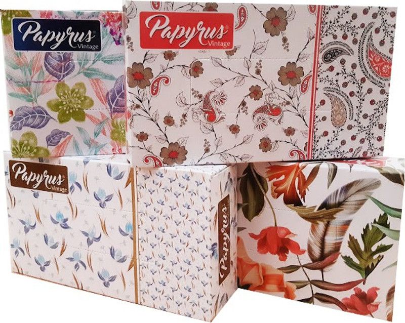 PAPYRUS Vintage (100 PULLS X 2Ply) Pack 4  (800 Tissues)