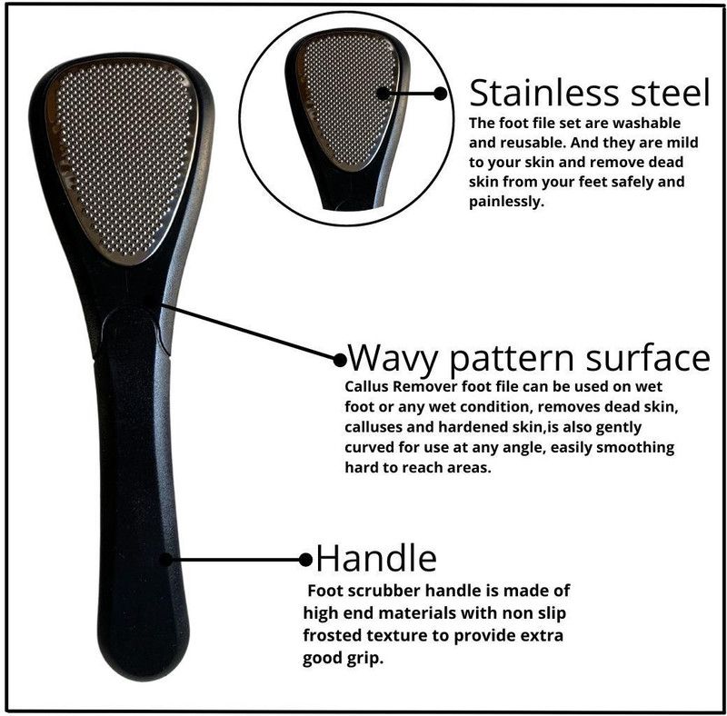 Tiamo Plastic Foot Scrubber for pedicure
