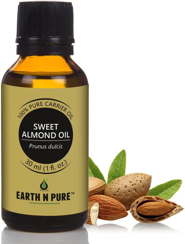 Earth N Pure Sweet Almond Oil 100% Pure, Natural and Cold Pressed - 30 ml (1 fl. oz.)  (30 ml)