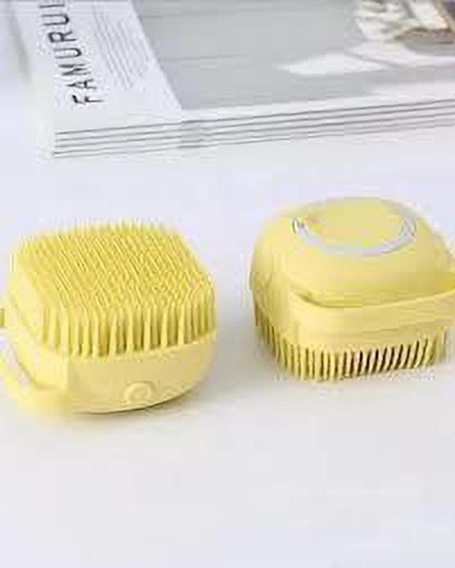 s.m. mart Silicone Massage Bath brush (Pack of 2)