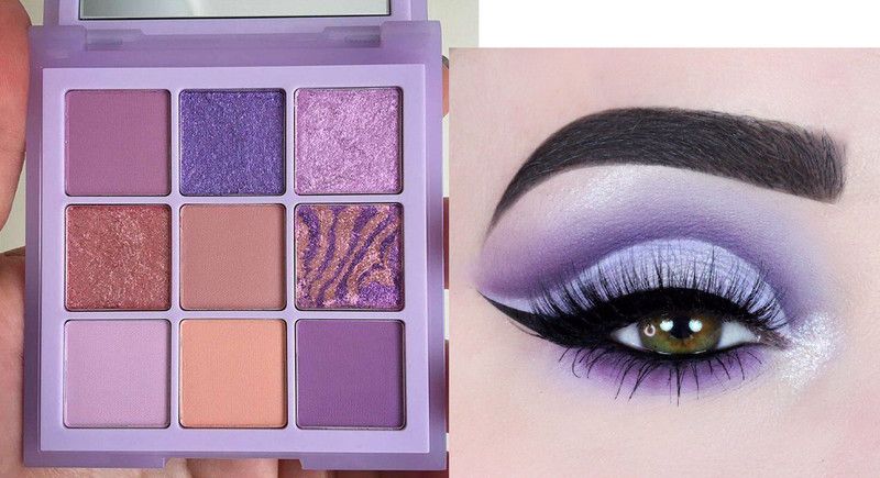 GABBU Lilac Color Shimmer Finish Eye Shadow 9.9 g  (MULTI COLOR)