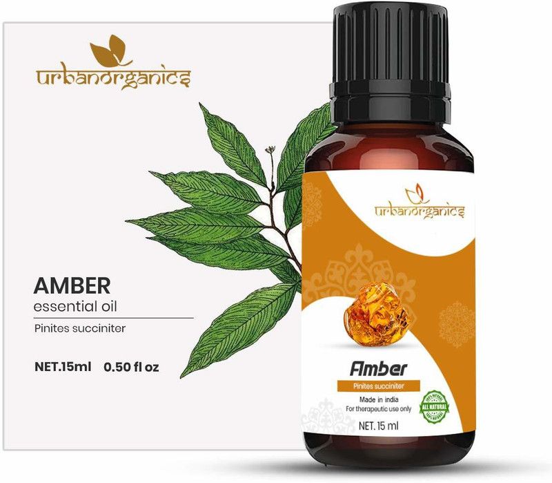 URBANORGANICS Amber Essential Oil For Hair & Skin 100% Pure, Natural & Undiluted Oil For Aromatherapy Therapeutic Grade 15ML  (15 ml)