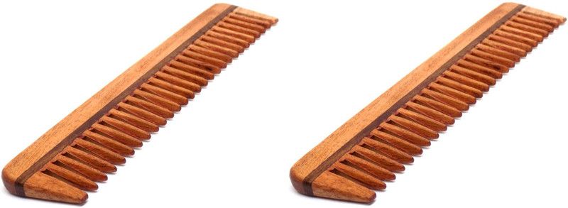 Confidence Combo Of Neem Wood Comb For Healthy Hair Anti Dandruff Neem Wood Comb , Pack Of 1