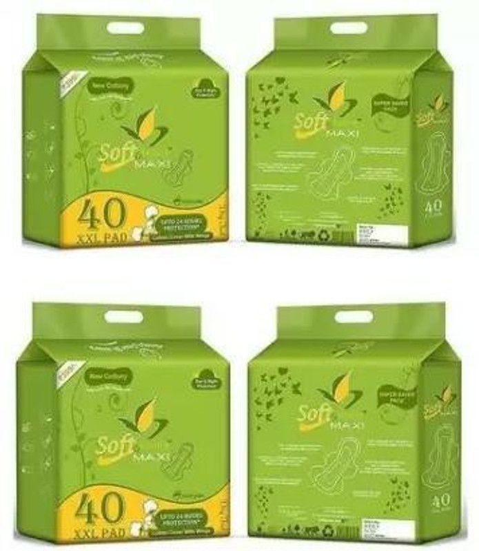 soft & secure SOFT 7 secure xxl 160 pad Sanitary Pad  (Pack of 4)