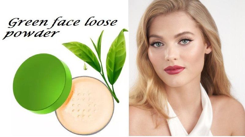 GABBU NATURAL FINISH GREEN TEA LOOSE POWDER Compact  (BEIGE, 12 g)