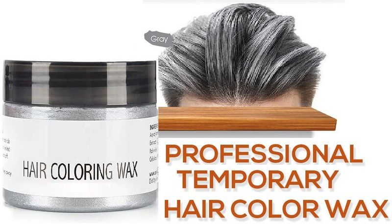 ADJD High Quality Natural Organic Styling Temporary Cream Care Dye Hair Colored Wax , Gray