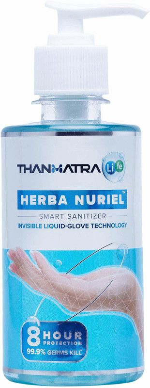 Thanmatra Life Herba Nuriel | Smart Sanitizer with 8* hours Germ Protection for Hands | Hand Sanitizer Pump Dispenser  (250 ml)