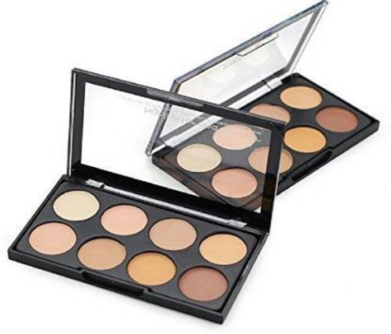 Kiss Beauty 8 Shades Concealer Palette Highlighter and Contour Concealer  (Multicolor, 50 g)