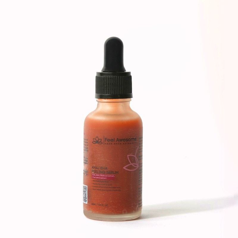 Feel awesome AHA/BHA Peeling Serum for Gentle Exfoliaton (30 ml)  (30 ml)
