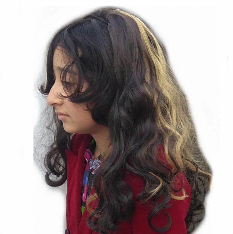 Alizz Cute half head wig for kids baby girl children Hair Extension
