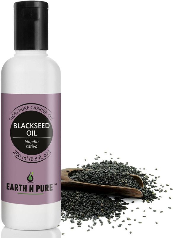 Earth N Pure Blackseed Oil 100% Pure, Natural and Cold Pressed - 200 ml (6.8 fl. oz.)  (200 ml)