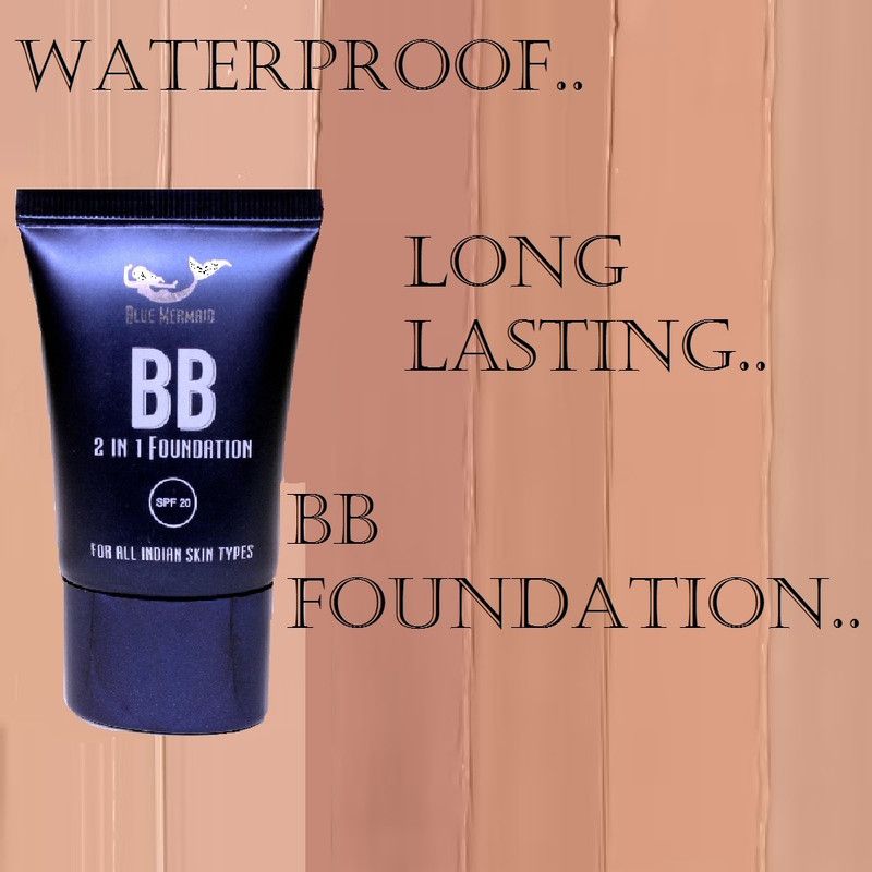 BLUEMERMAID GIRLS BB 2 IN 1 CREAM FOUNDATION FOR FACE MAKEUP Foundation  (NATURAL, 30 ml)