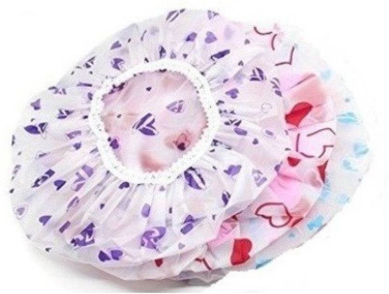 WOMS Waterproof Elastic Free-Size Shower Caps